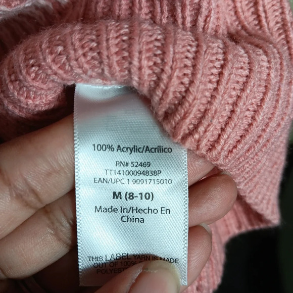 Time and Tru boyfriend cardigan sweater. Pink. Size meduim. 8-10 A bit oversized - Picture 6 of 8